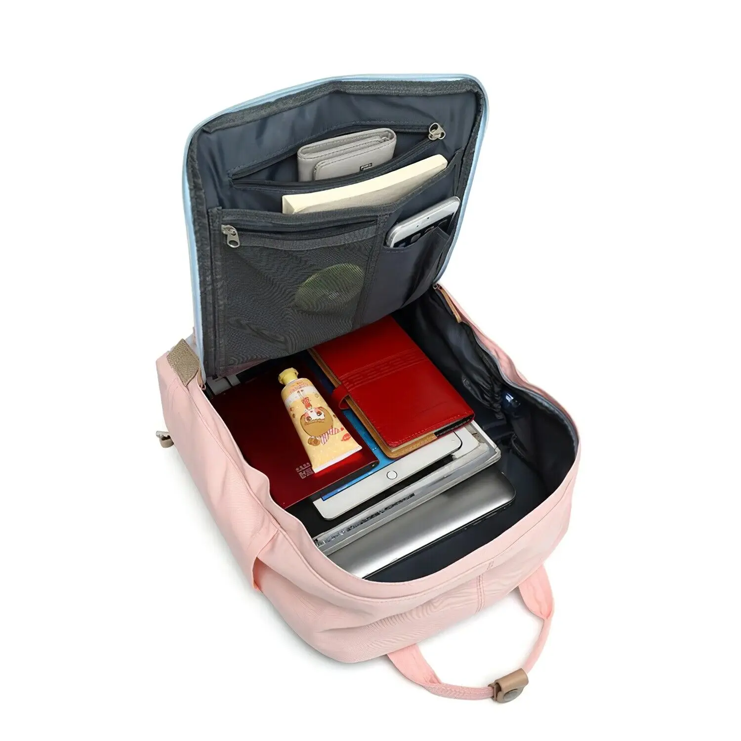 
College School Bag Outdoor Travel Bagpack Colorful Canvas Daypack 