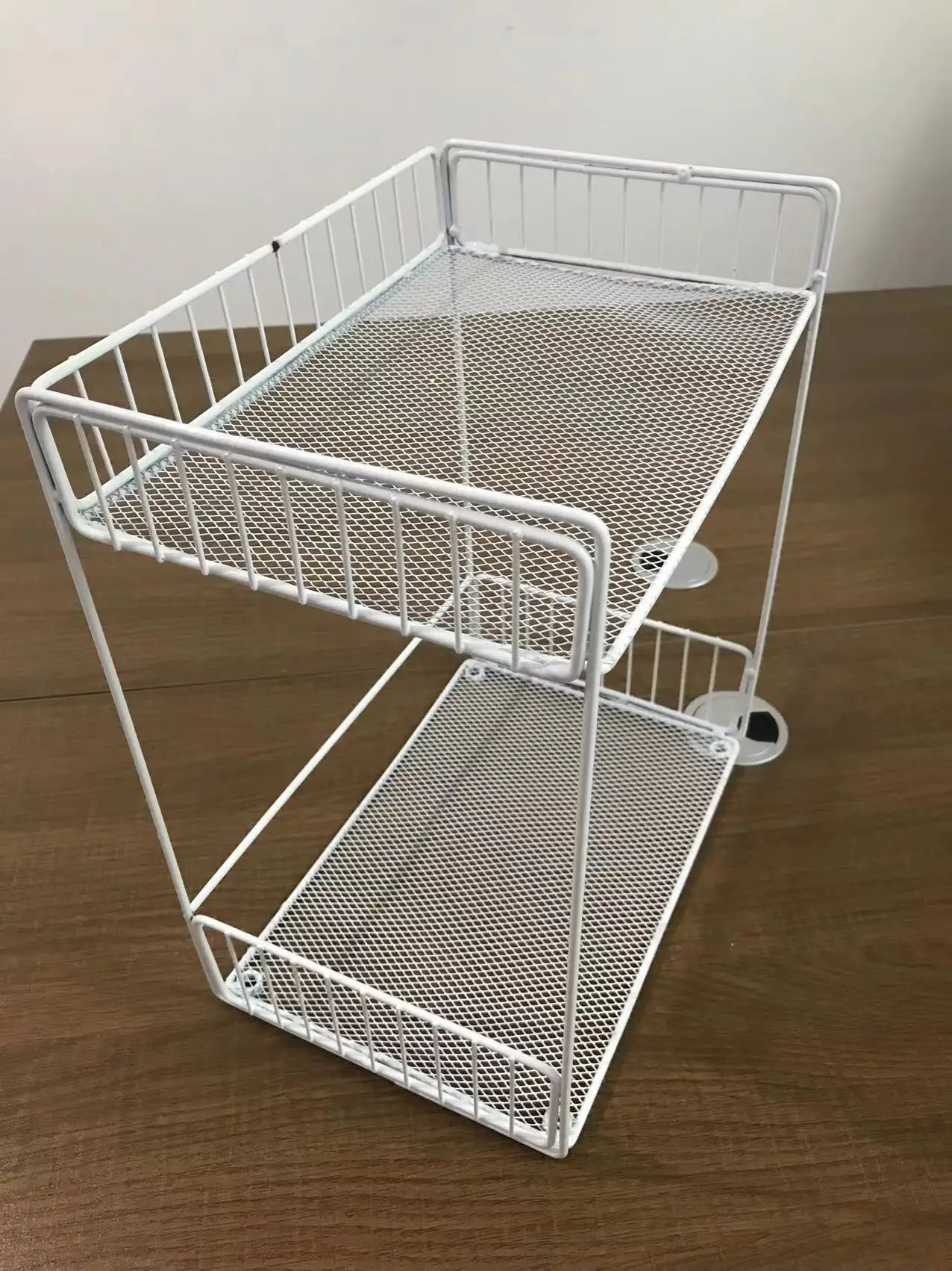 OEM 2-ярусная металлическая сетка тележка для хранения органайзер корзина полки со съемными колесами