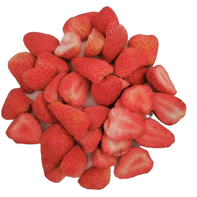 Freeze Dried strawberry slice Delicious Sliced Strawberry Freeze Dried Strawberry Pure And Add Sugar In Bulk