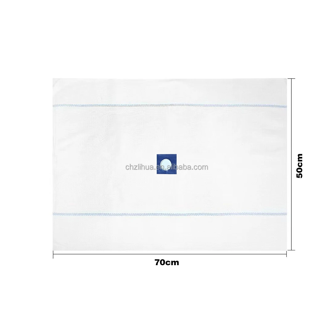 Factory Recyclable 50*70 cm Cotton Floor Cloths Household Cleaning wipes White Cotton Mop Cloths Floor Cleaning Cloths