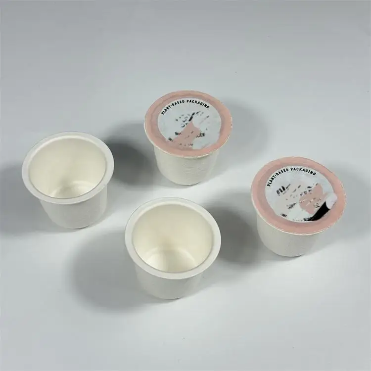 Single Use Coffee Capsule Sugarcane Bagasse Paper Coffee Capsule Biodegradable And Compostable