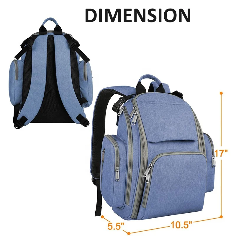 Diaper Bag Backpack Large Travel Multifunction Waterproof Baby Nappy Changing Bag