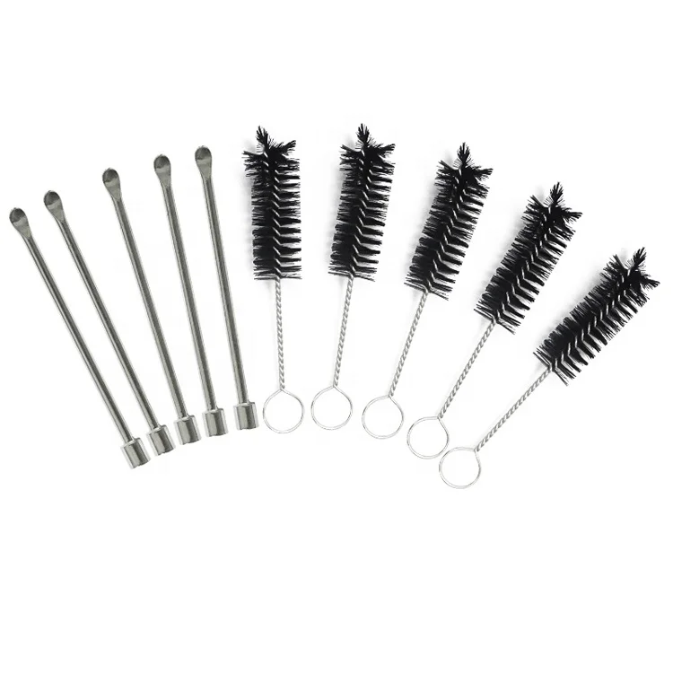 
Custom Dabber Tool 58MM Sliver Wax Dabbing Tool with titanium nail clean tool brush dry herb 