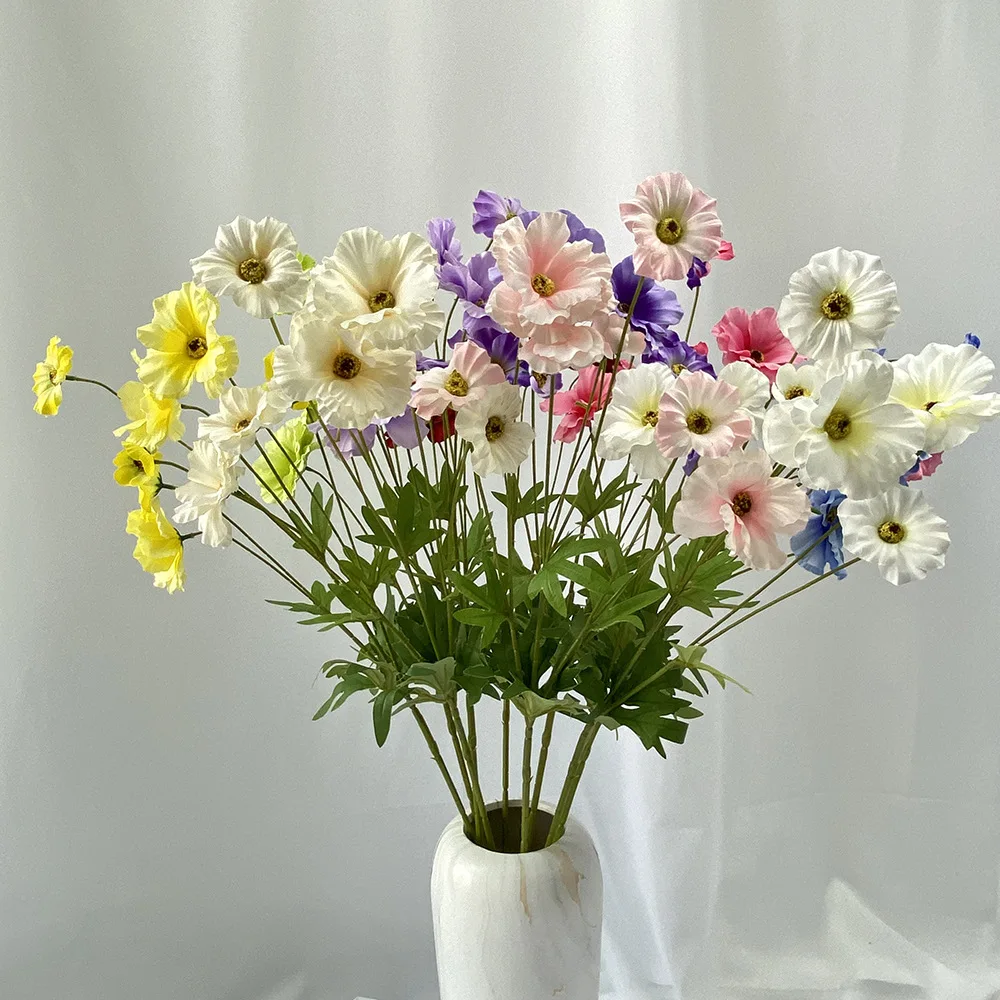 SN-LF148 High Quality Wedding multi-color Silk centerpiece flower Phalaenopsis Peony Artificial Flower For Home Decor