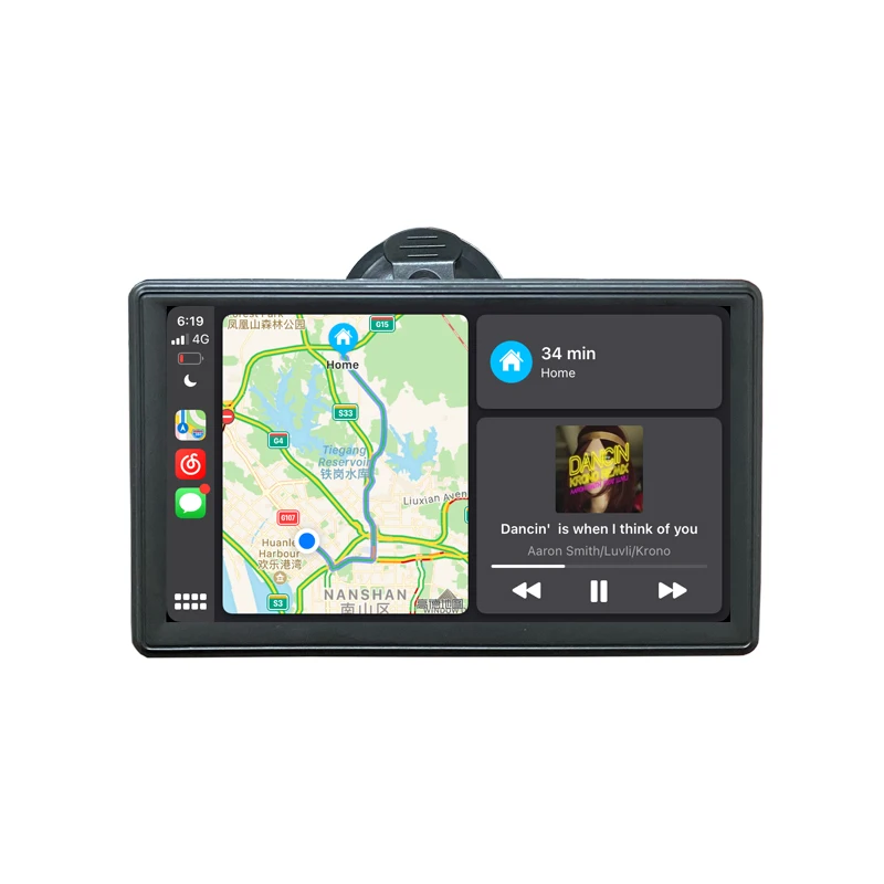 7 Inch Touch Screen Car Portable Wireless Apple CarPlay Tablet Android Stereo Multimedia Bluetooth Navigation HD1080 Radio