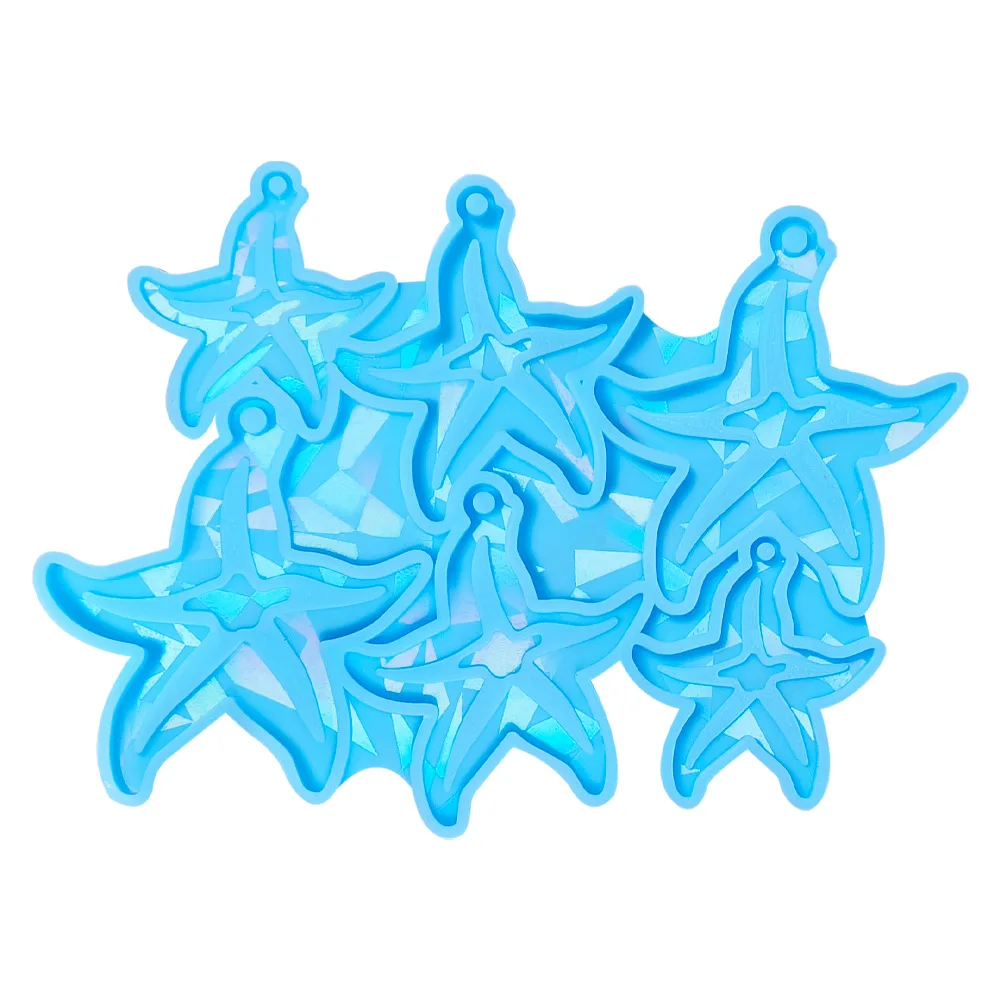 MHC эпоксидная смола брелок для ключей с отверстиями набор прозрачных форм орнамента Санта-Клауса формы из эпоксидной смолы силиконовые