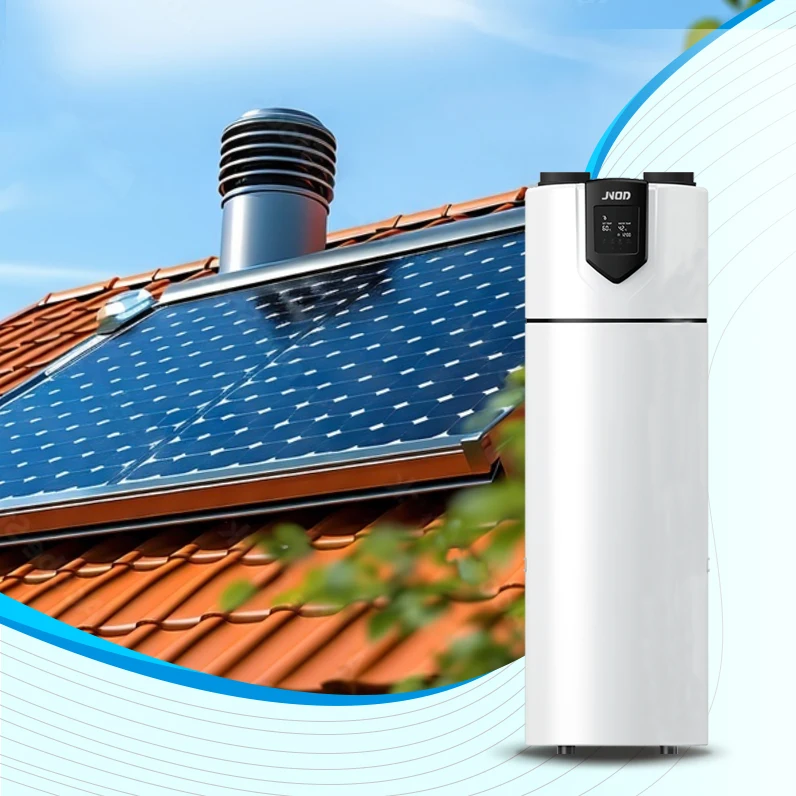 JNOD Solar System Air to Water Heat Pump Stainless Steel Tank All in One Water Heating Heater 200L/300L