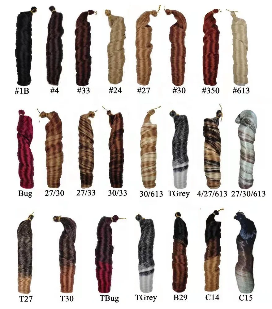 Wholesale Synthetic Spiral Curl Wavy Braiding Hair French Curls Braids Extensions 150g Curly Braiding Hair