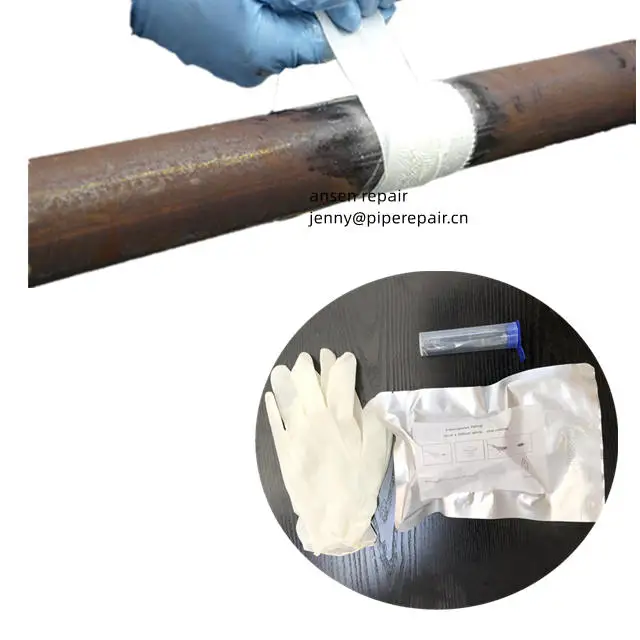 Anti-Corrosion Pipe Wrapping Fast Curing Repair Bandage water activated fiberglass tape