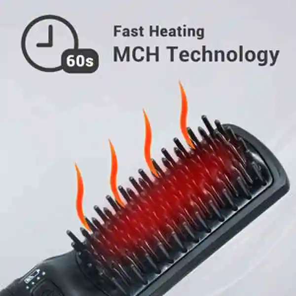 Hair Brush Private Label Flat Iron Hot Comb Electric Comb One Step Hair Dryer Fast Hair Straightener Brush Hot Air Brush