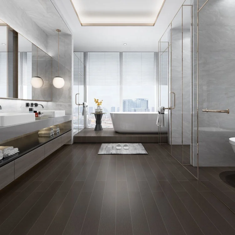 
High Quality Waterproof Resysta Wooden Bathroom Hardwood Floors Solid Wood Flooring 