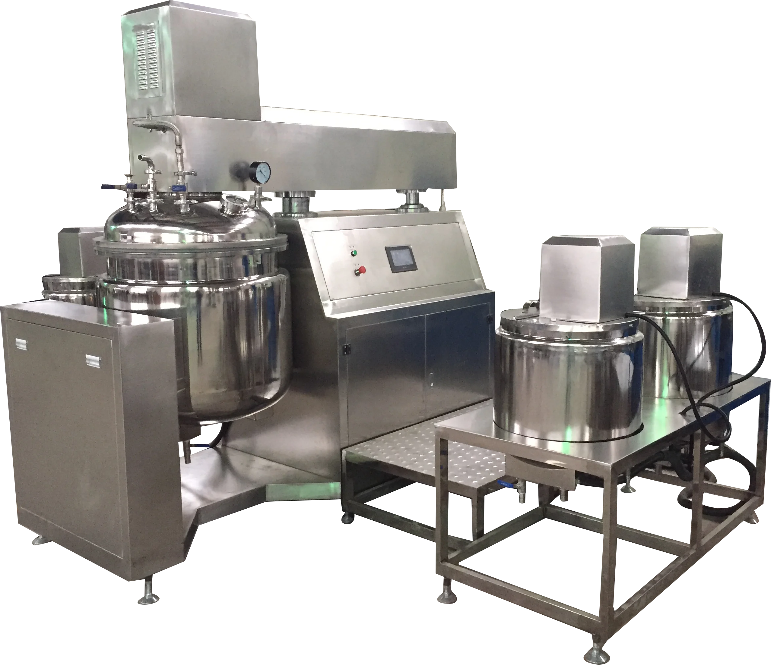 100L high speed mixing Emulsification mixer custom mixing homogenizer steam electric heating