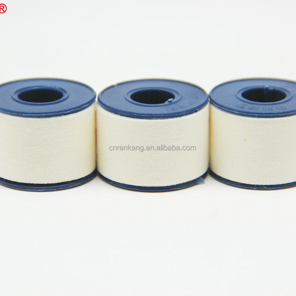 Medical bias tape cotton 2cm*2m black plastic pipe zinc oxide cotton adhesive plaster
