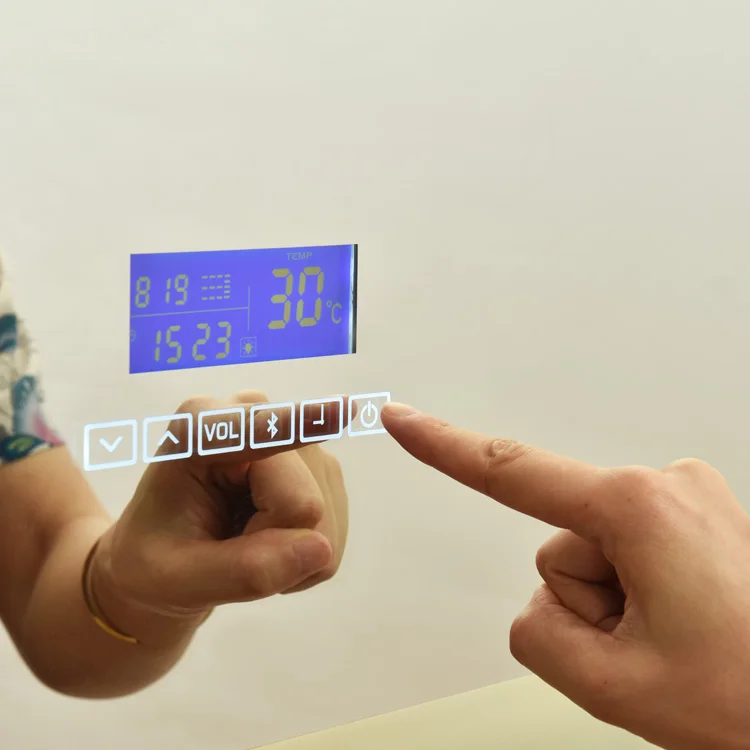 Hot Sale Smart LED Mirror Anti-fog  Film Wall Mirror For Bathroom Led  Mirror Light Smart For 5 Star Hotel