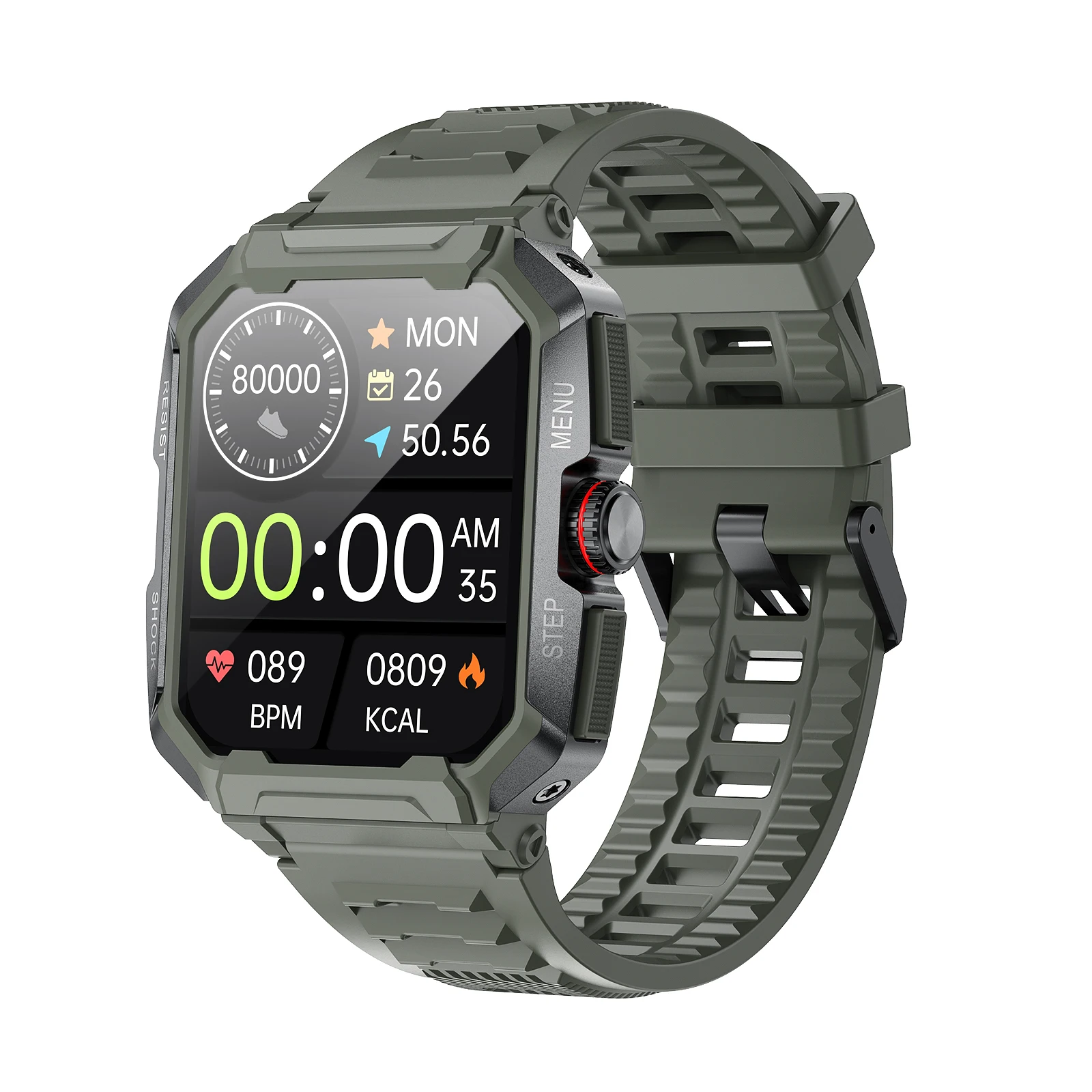 2023 Latest Outdoor Smart Watch AK47 Waterproof IP68 BT Calling Health Monitor Sport Smartwatch For Men