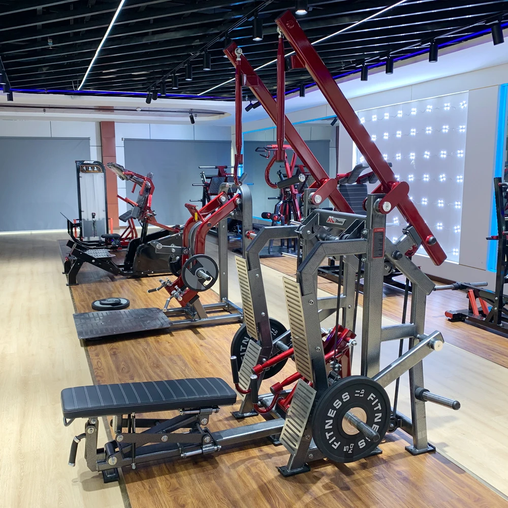 New Arrival Commercial Gym Strength Exercise Seated Plate Loaded Lat Pulldown and Low Row Machine For Body Building