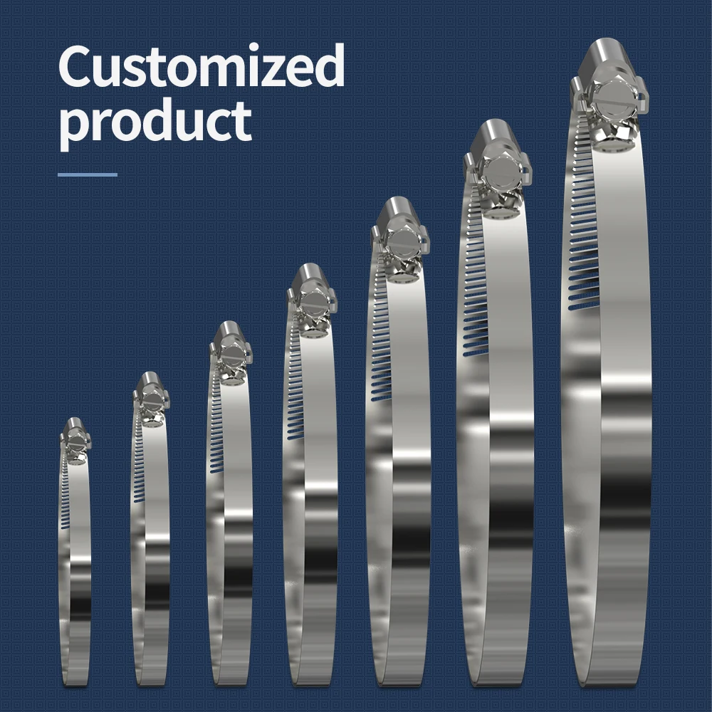 Hot sales perforated american type quick lock 100/150/200mm Stainless Steel Duct Clamp For Inline Fan