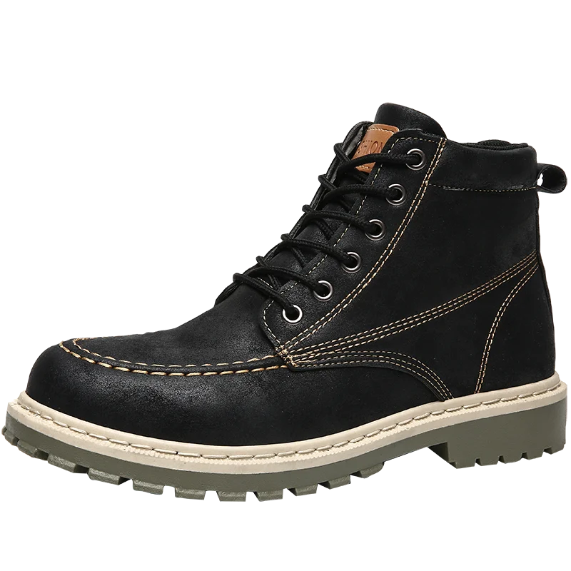 In Stock Suede rubber Anti Slip Wearable Outdoor Safety Work Boot Hiking Shoes For Men