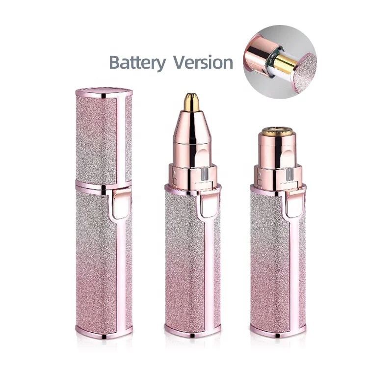 Новый профессиональный перезаряжаемый через usb Электрический триммер 2 в 1 для бровей Бритва для бровей небольшой мини-эпилятор для удаления волос