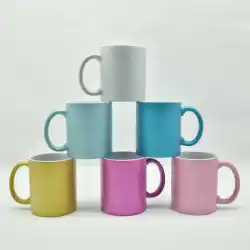 US warehouse Glitter ceramic coffee mugs colored 11oz ceramic mug coffee cup gift mug ceramic