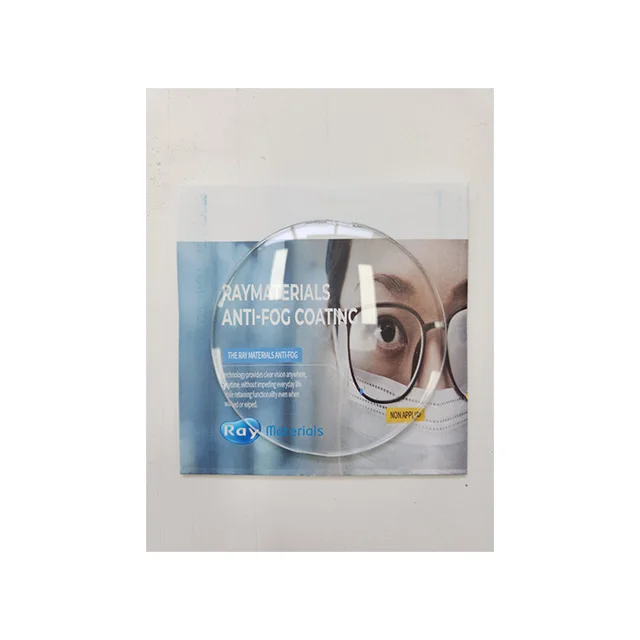 (RayMaterials) 1.74 MR  ANTI-FOG Lens lenses semi-permanent coating durability durable easy to clean various materials KOTRA