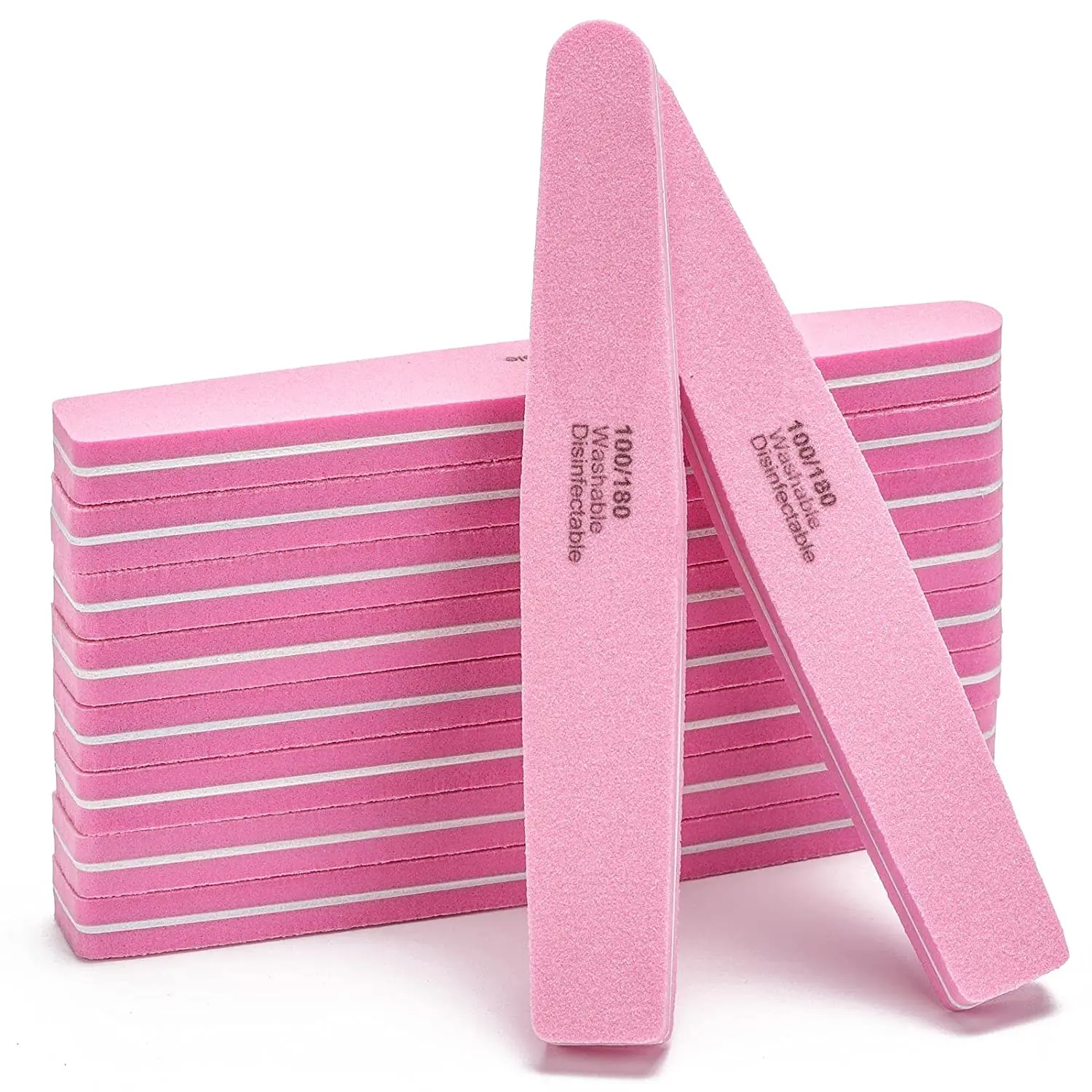 Nail Buffer Block Sponge Nail File Washable Double Sided 100/180 Sanding Block Buffing Files