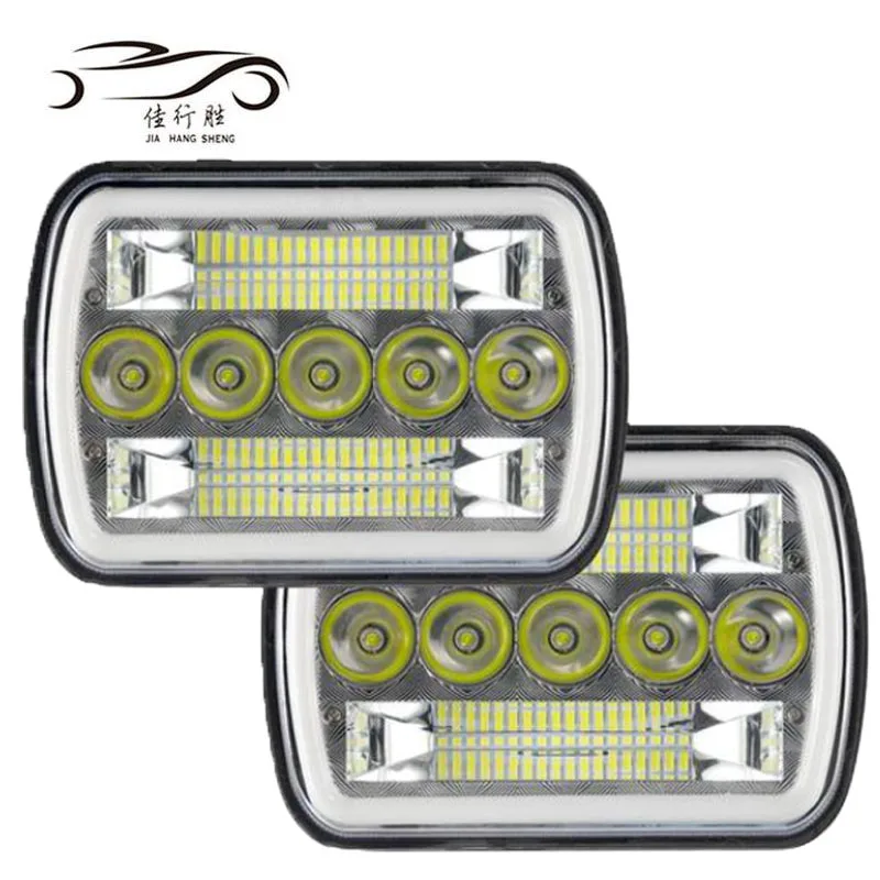 4*6 inch led headlight DRL rectangle Headlamp DRL Turn Driving Fog Lamp for Ford Focus trucks Headlight for Jeep Wrangler JL