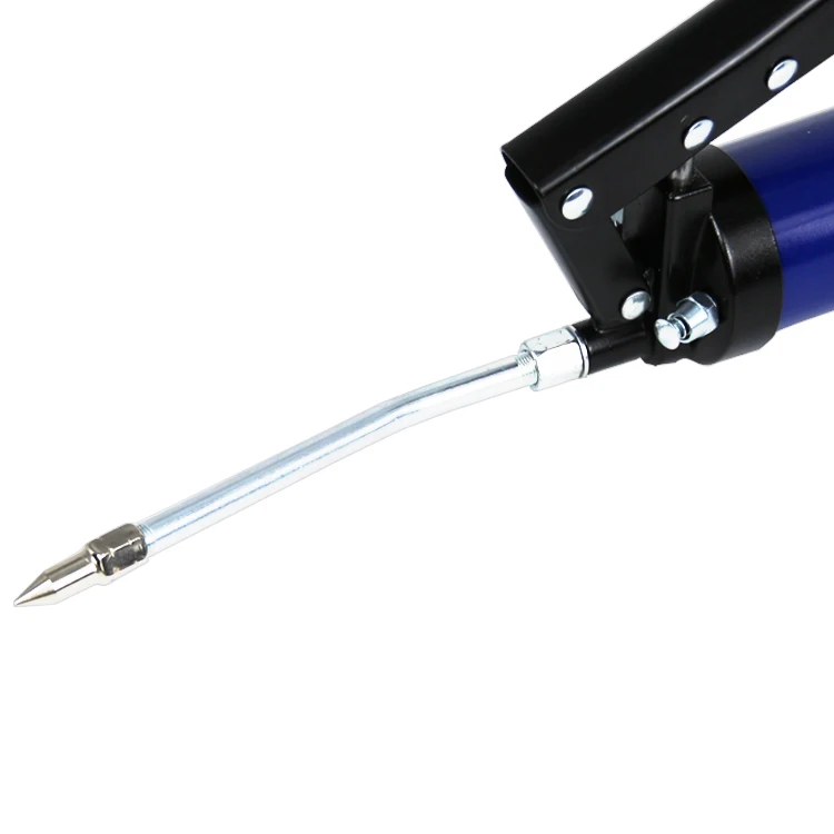 SALI T-shape Handle Aluminum Alloy + Steel 600cc Capacity 12000psi Pressure Zinc Alloy Head Grease Gun
