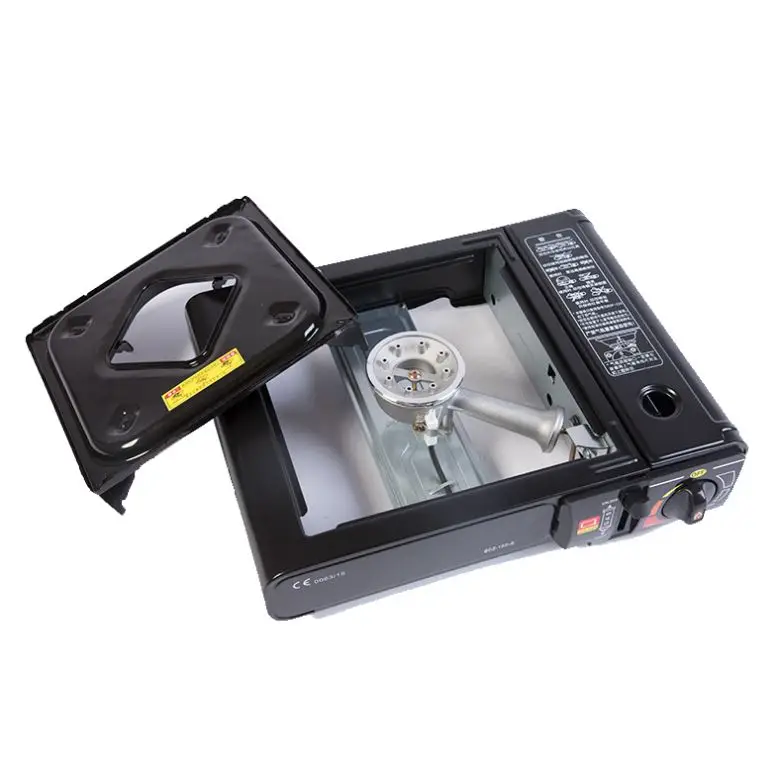 Wok Cast Iron Cooker Portable Camping Chinese Gas Burner