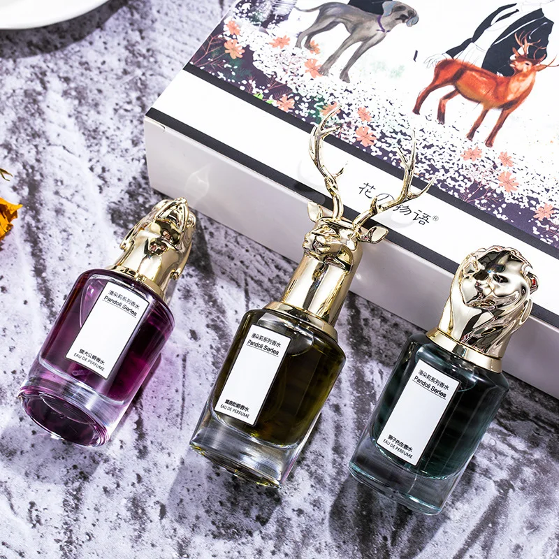 25ml Unisex  Private Label Animal Head Luxury Floral Long lasting Fragrance  perfume atomizer  Set Mens And Women