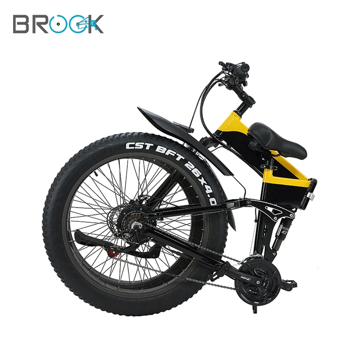 26 inch 48V 500W Disc Brake Fat Tire dual suspension Beach rickshaw Electric Mountain Bike with Lithium Battery