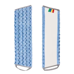 China Factory Floor Cleaning Wet Easy Mop Pads Replacement Microfiber Flat Mop cloth head