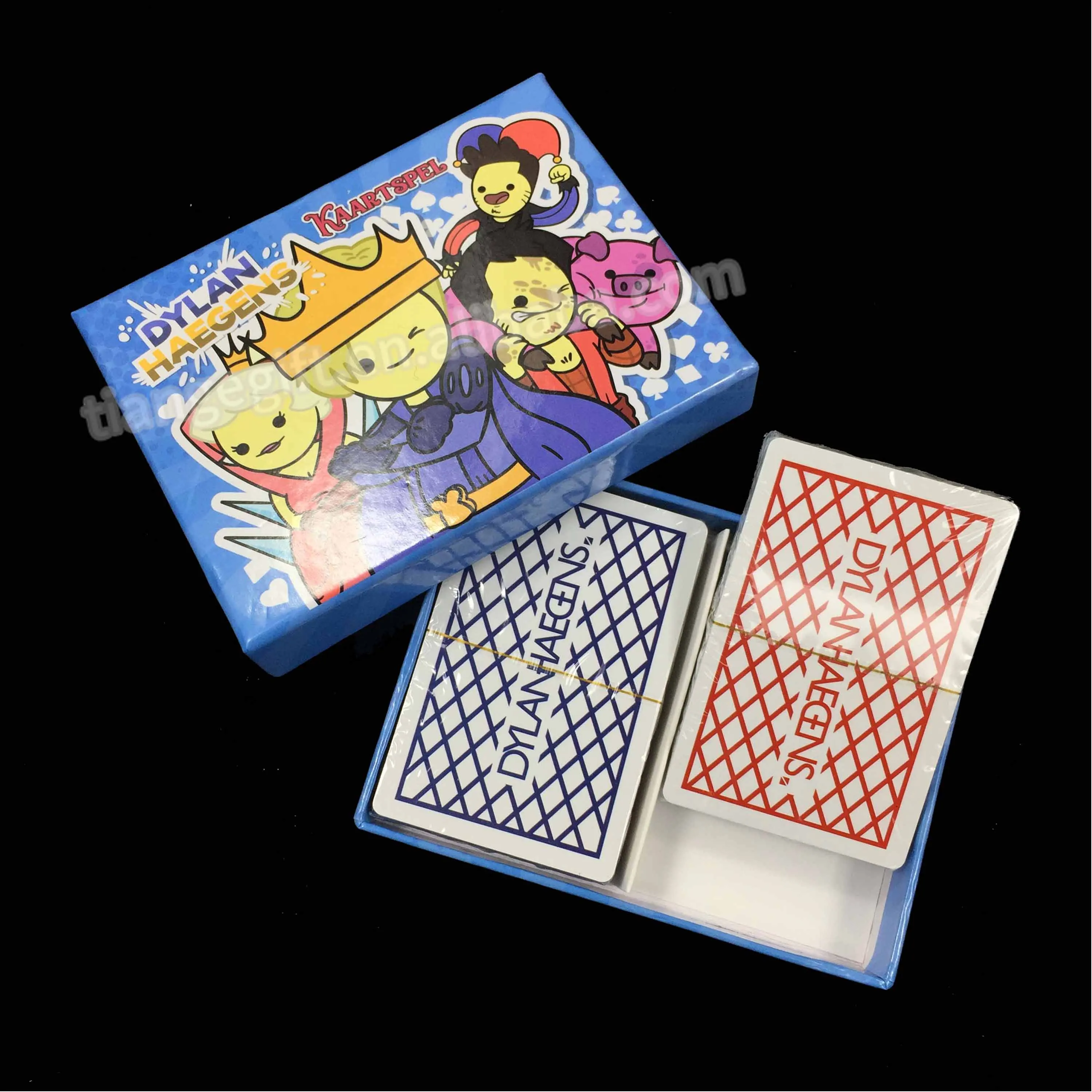 Кастомизируемые 54 карты Двойные колоды итальянские игральные покерные с 2 коробками