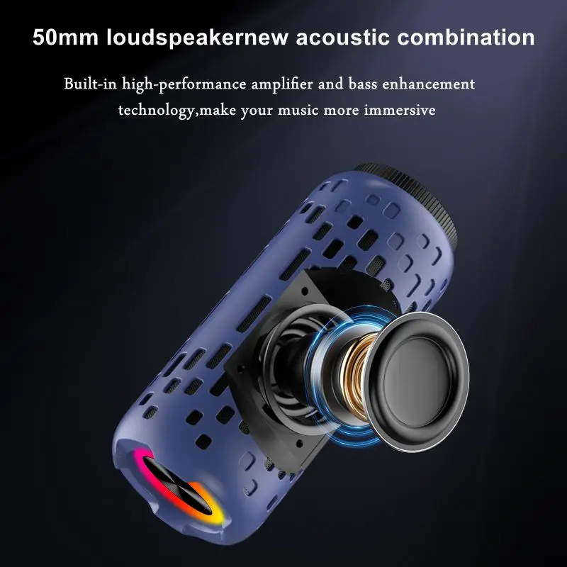 Custom M47 Bt 5.3 Tws 2 In 1 Wireless Speaker With Earbuds In-ear Headphones 9d Bass Sound Portable Mini Speaker