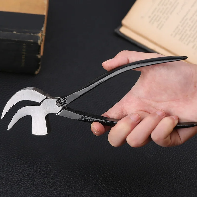 DIY Leather Craft Working Tool For Shoemaking Metal Cobbler Tools Black Beak Repair Pliers Pincers