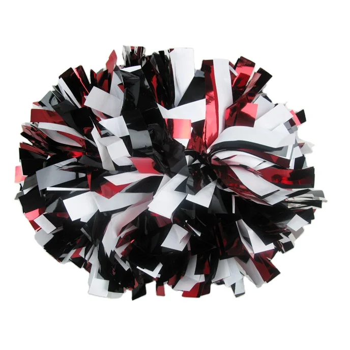 2021 New metallllic cheerleading pom poms for cheerleaders with factory price