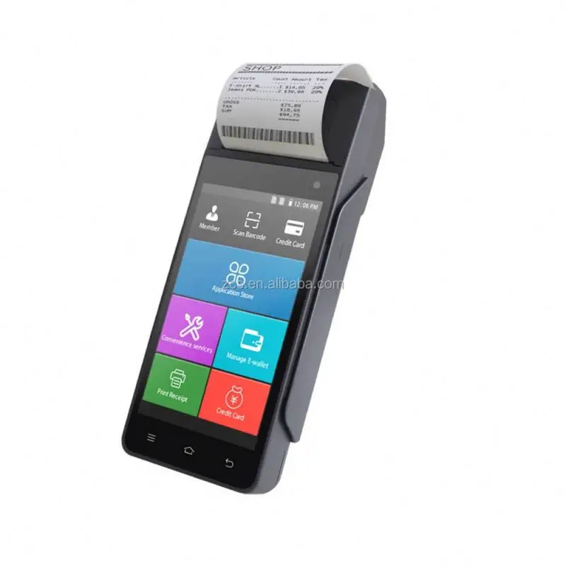 New epos Z90 Android 5.1 portable mobile secure POS machine with carder read&writer ticket printing machine