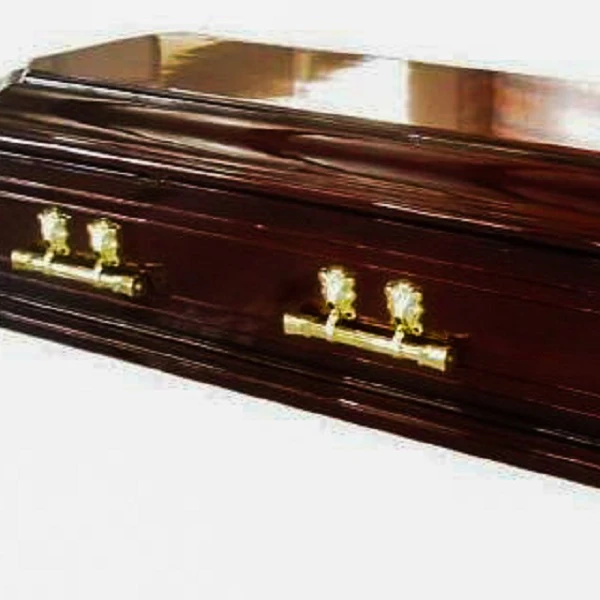 European style wooden casket