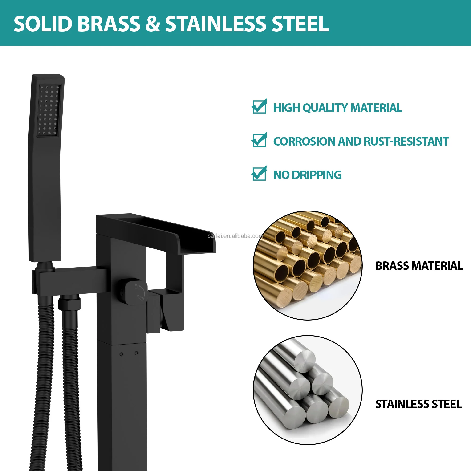 Black Faucet Bathroom Stainless Steel 304 Tap Faucets For Bathroom Use