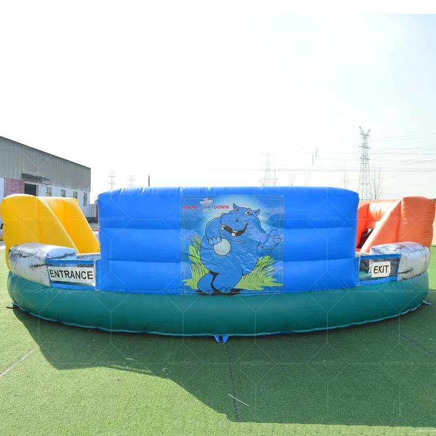 Factory price interactive sport game inflatable hippo chow down inflatable hungry hippo inflatable