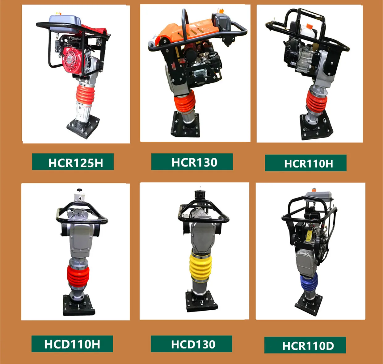 2.2Kw 6.5Hp Gasoline Engine Powerful Soil Vibration Tamping Rammer Jumping Jack With Gx160