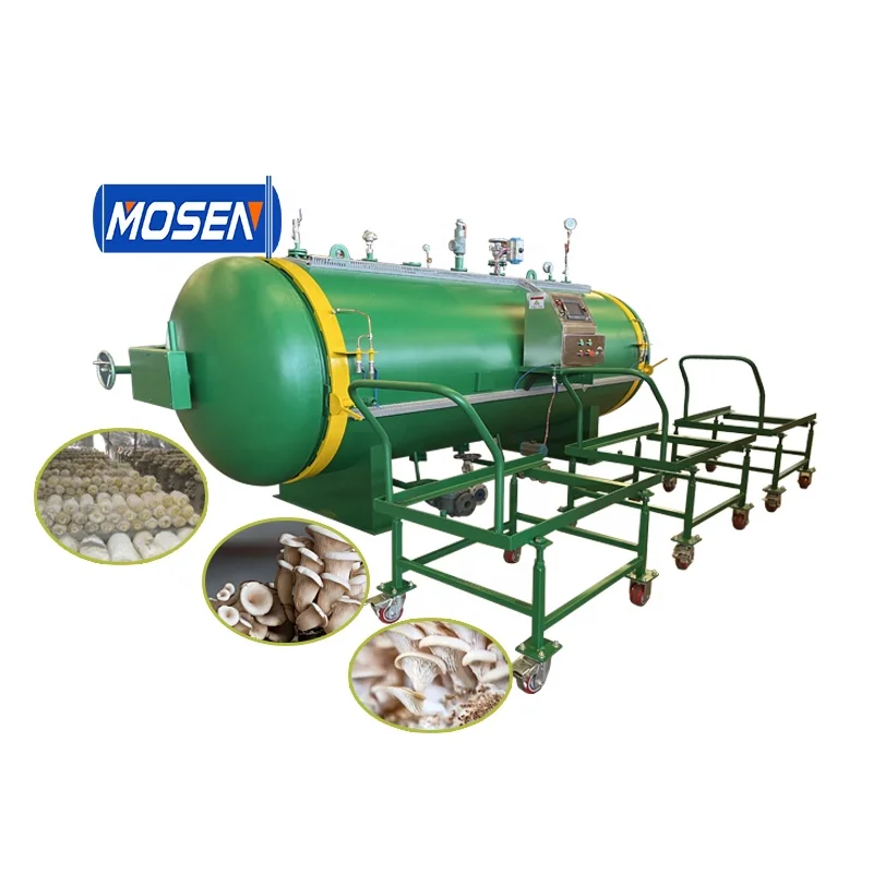 Industrial compost substrate cultivation autoclave mushroom farming
