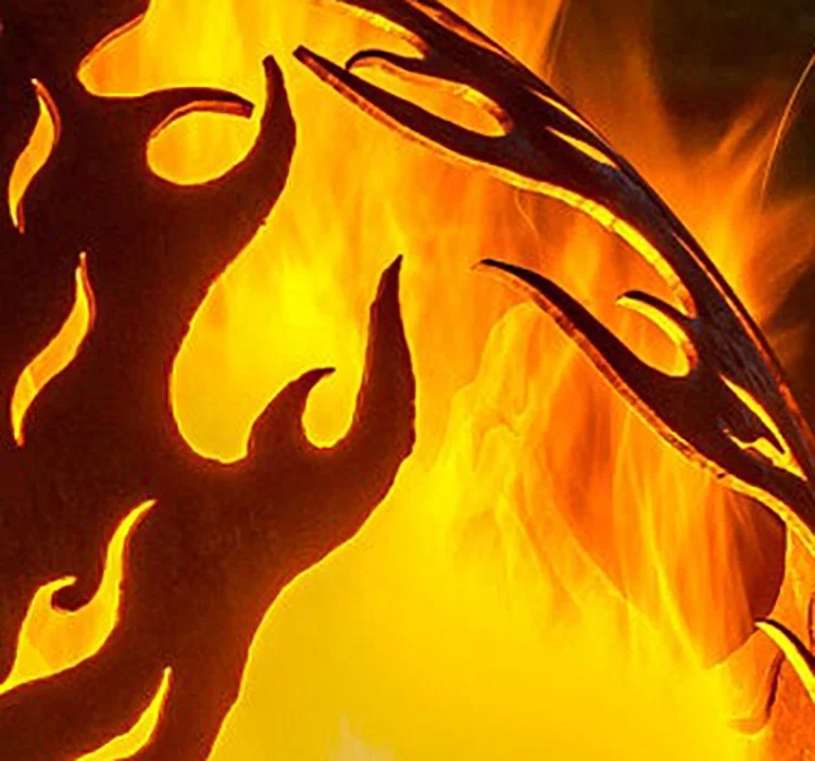 Отдельно стоящая плита камин фабрика садовый огнеупорный шар