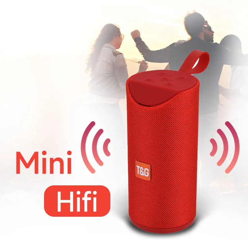 Портативный тканевый динамик Mini Hifi Bt наружный водонепроницаемый