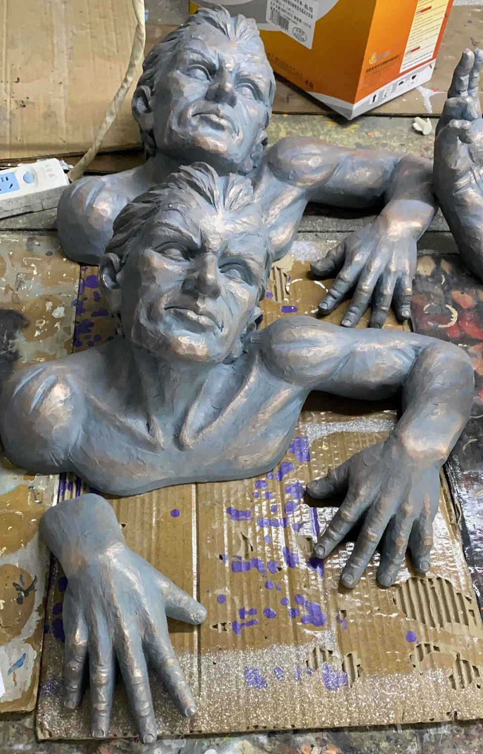 man wall art sculpture