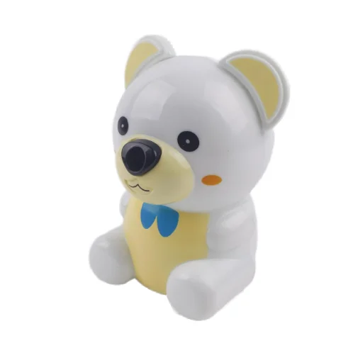 Механическая Пластиковая точилка в форме медведя канцелярская ручная для детей