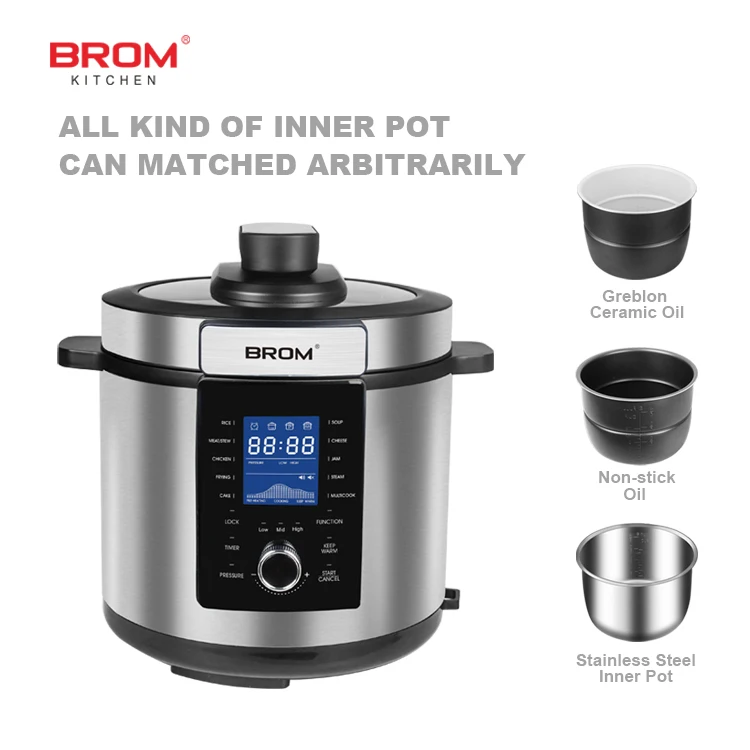 Factory Wholesale Kitchen Smart Appliances 5L 6L 8L 10L 12L electric pressure cooker multifunction set
