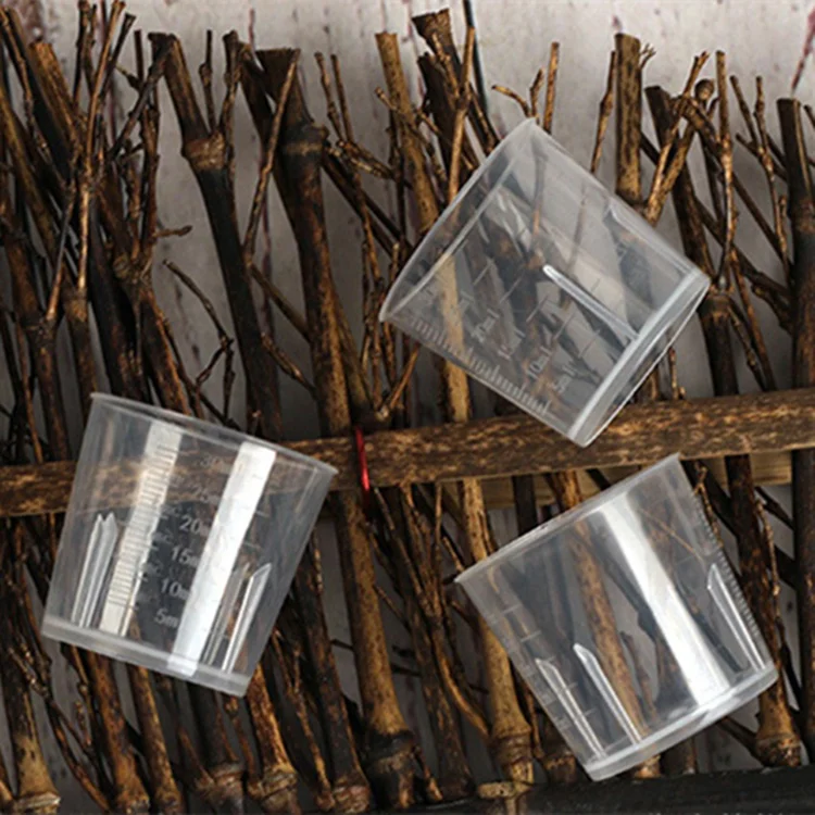 Lab Measurements Graduated Measuring Cup Plastic 30ML Clear Measuring cup