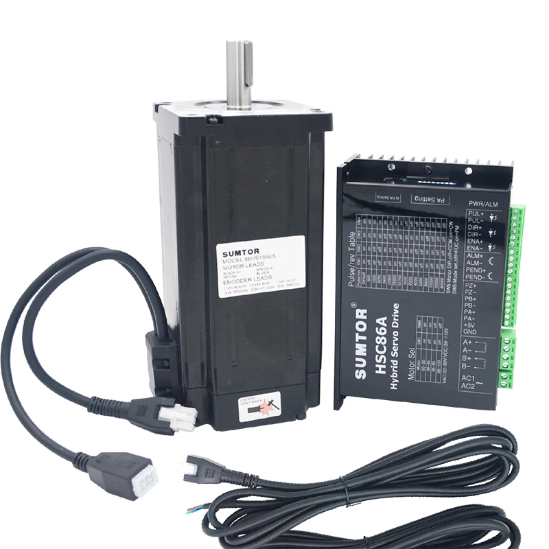 Длина двигателя 118 мм, высокоточный nema 34 8,5, двигатель с замкнутым контуром и Кодировщик 2HSS86H HSC86H