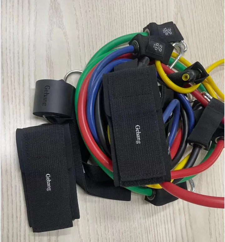 Высококачественные регулируемые эластичные ленты из натурального латекса с логотипом на заказ, 11 шт.